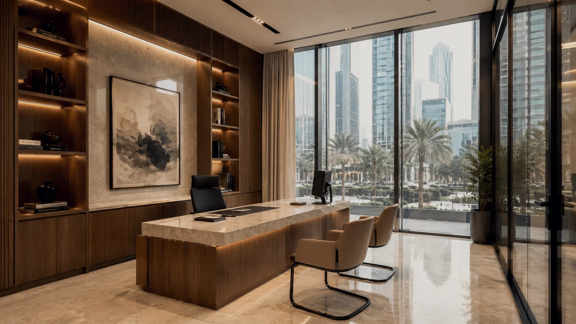Bureau de direction des bureaux privés Caravelli Costruzioni à Dubai