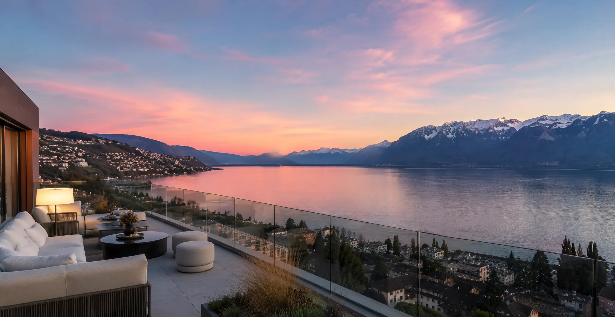 Penthouse face au lac